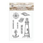 Clear stamp set  "Beyond the sea" by P13.